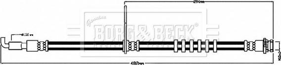 Borg & Beck BBH8684 - Гальмівний шланг autozip.com.ua