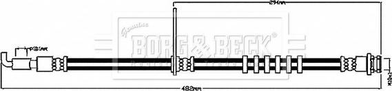 Borg & Beck BBH8685 - Гальмівний шланг autozip.com.ua