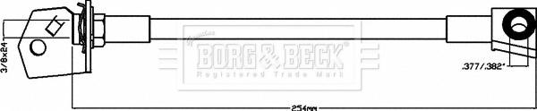 Borg & Beck BBH8072 - Гальмівний шланг autozip.com.ua