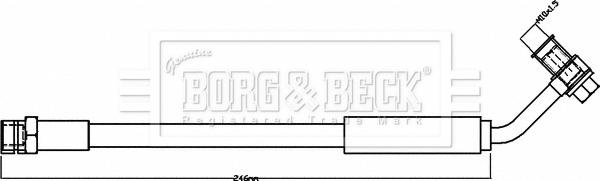 Borg & Beck BBH8381 - Гальмівний шланг autozip.com.ua