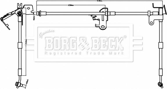 Borg & Beck BBH8740 - Гальмівний шланг autozip.com.ua