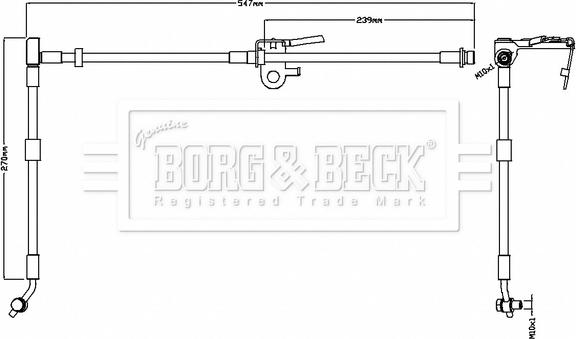 Borg & Beck BBH8737 - Гальмівний шланг autozip.com.ua