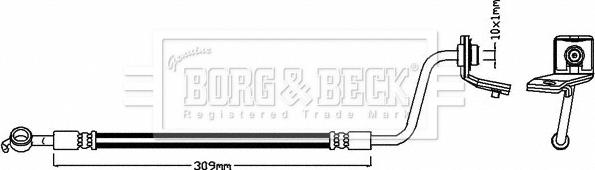 Borg & Beck BBH7995 - Гальмівний шланг autozip.com.ua