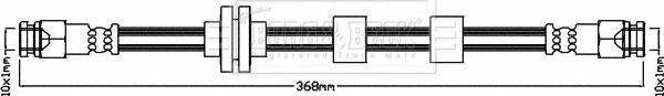 Borg & Beck BBH7963 - Гальмівний шланг autozip.com.ua