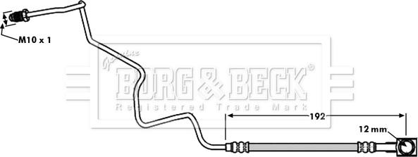 Borg & Beck BBH7935 - Гальмівний шланг autozip.com.ua