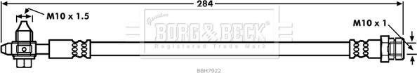 Borg & Beck BBH7922 - Гальмівний шланг autozip.com.ua