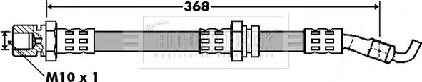 Borg & Beck BBH7402 - Гальмівний шланг autozip.com.ua