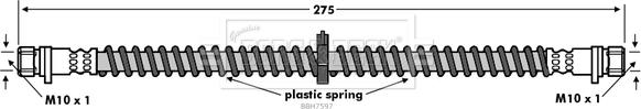 Borg & Beck BBH7597 - Гальмівний шланг autozip.com.ua