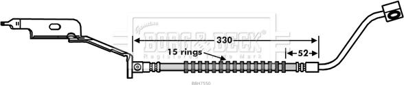 Borg & Beck BBH7550 - Гальмівний шланг autozip.com.ua