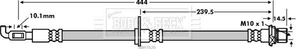 Borg & Beck BBH7620 - Гальмівний шланг autozip.com.ua