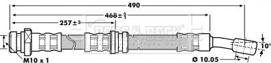 Borg & Beck BBH7007 - Гальмівний шланг autozip.com.ua