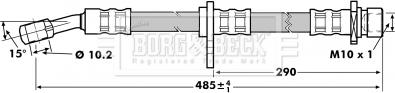 Borg & Beck BBH7019 - Гальмівний шланг autozip.com.ua