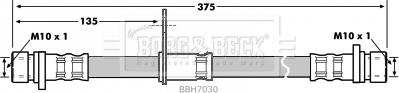 Borg & Beck BBH7030 - Гальмівний шланг autozip.com.ua