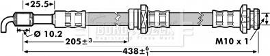 Borg & Beck BBH7127 - Гальмівний шланг autozip.com.ua