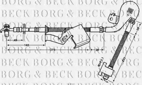 Borg & Beck BBH7840 - Гальмівний шланг autozip.com.ua