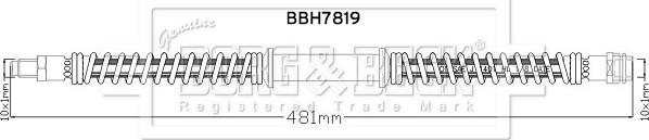 Borg & Beck BBH7819 - Гальмівний шланг autozip.com.ua