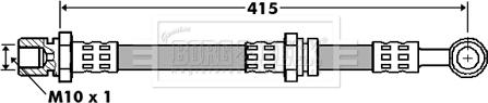 Borg & Beck BBH7399 - Гальмівний шланг autozip.com.ua