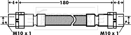 Borg & Beck BBH7394 - Гальмівний шланг autozip.com.ua