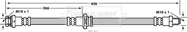 Borg & Beck BBH7365 - Гальмівний шланг autozip.com.ua