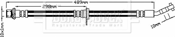 Borg & Beck BBH7338 - Гальмівний шланг autozip.com.ua