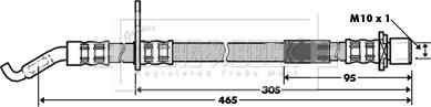 Borg & Beck BBH7329 - Гальмівний шланг autozip.com.ua