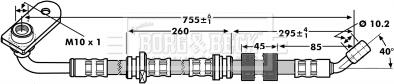 Borg & Beck BBH7209 - Гальмівний шланг autozip.com.ua