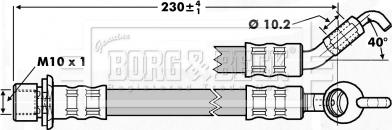 Borg & Beck BBH7238 - Гальмівний шланг autozip.com.ua