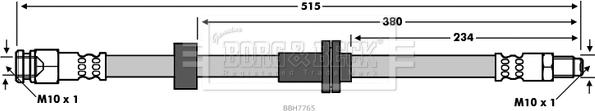 Borg & Beck BBH7765 - Гальмівний шланг autozip.com.ua