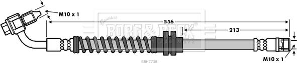 Borg & Beck BBH7738 - Гальмівний шланг autozip.com.ua