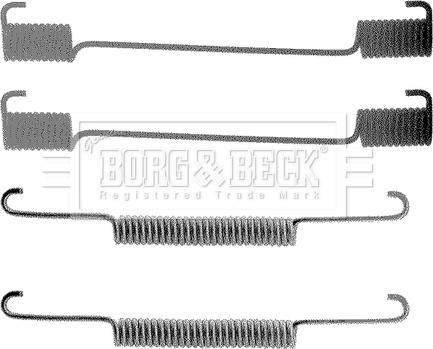 Borg & Beck BBK6093 - Комплектуючі, барабанний гальмівний механізм autozip.com.ua