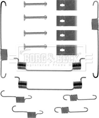 Borg & Beck BBK6049 - Комплектуючі, барабанний гальмівний механізм autozip.com.ua