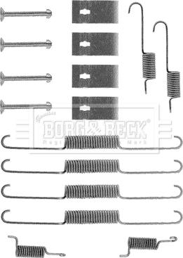Borg & Beck BBK6052 - Комплектуючі, барабанний гальмівний механізм autozip.com.ua