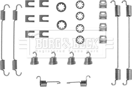 Borg & Beck BBK6009 - Комплектуючі, барабанний гальмівний механізм autozip.com.ua