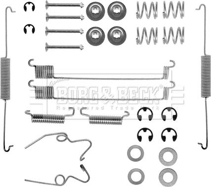 Borg & Beck BBK6035 - Комплектуючі, барабанний гальмівний механізм autozip.com.ua