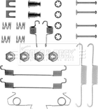 Borg & Beck BBK6028 - Комплектуючі, барабанний гальмівний механізм autozip.com.ua