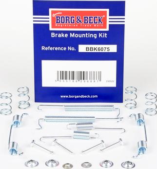 Borg & Beck BBK6075 - Комплектуючі, барабанний гальмівний механізм autozip.com.ua