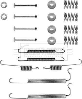 Borg & Beck BBK6115 - Комплектуючі, барабанний гальмівний механізм autozip.com.ua