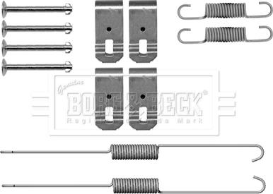 Borg & Beck BBK6319 - Комплектуючі, барабанний гальмівний механізм autozip.com.ua