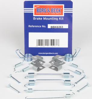 Borg & Beck BBK6263 - Комплектуючі, барабанний гальмівний механізм autozip.com.ua