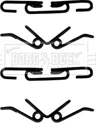 Borg & Beck BBK1494 - Комплектуючі, колодки дискового гальма autozip.com.ua