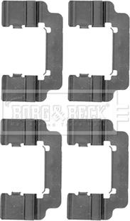Borg & Beck BBK1451 - Комплектуючі, колодки дискового гальма autozip.com.ua