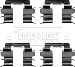 Borg & Beck BBK1453 - Комплектуючі, колодки дискового гальма autozip.com.ua
