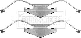 Borg & Beck BBK1402 - Комплектуючі, колодки дискового гальма autozip.com.ua