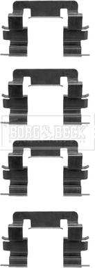 Borg & Beck BBK1430 - Комплектуючі, колодки дискового гальма autozip.com.ua