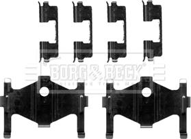 Borg & Beck BBK1422 - Комплектуючі, колодки дискового гальма autozip.com.ua