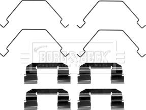 Borg & Beck BBK1470 - Комплектуючі, колодки дискового гальма autozip.com.ua