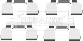 Borg & Beck BBK1478 - Комплектуючі, колодки дискового гальма autozip.com.ua