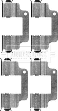Borg & Beck BBK1544 - Комплектуючі, колодки дискового гальма autozip.com.ua