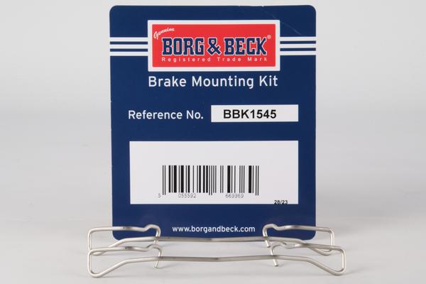 Borg & Beck BBK1545 - Комплектуючі, колодки дискового гальма autozip.com.ua
