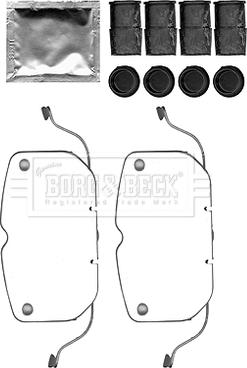 Borg & Beck BBK1550 - Комплектуючі, колодки дискового гальма autozip.com.ua